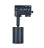 Noxion Tracklight 3-Vaihe Aluminium Musta | Sopii 1x GU10